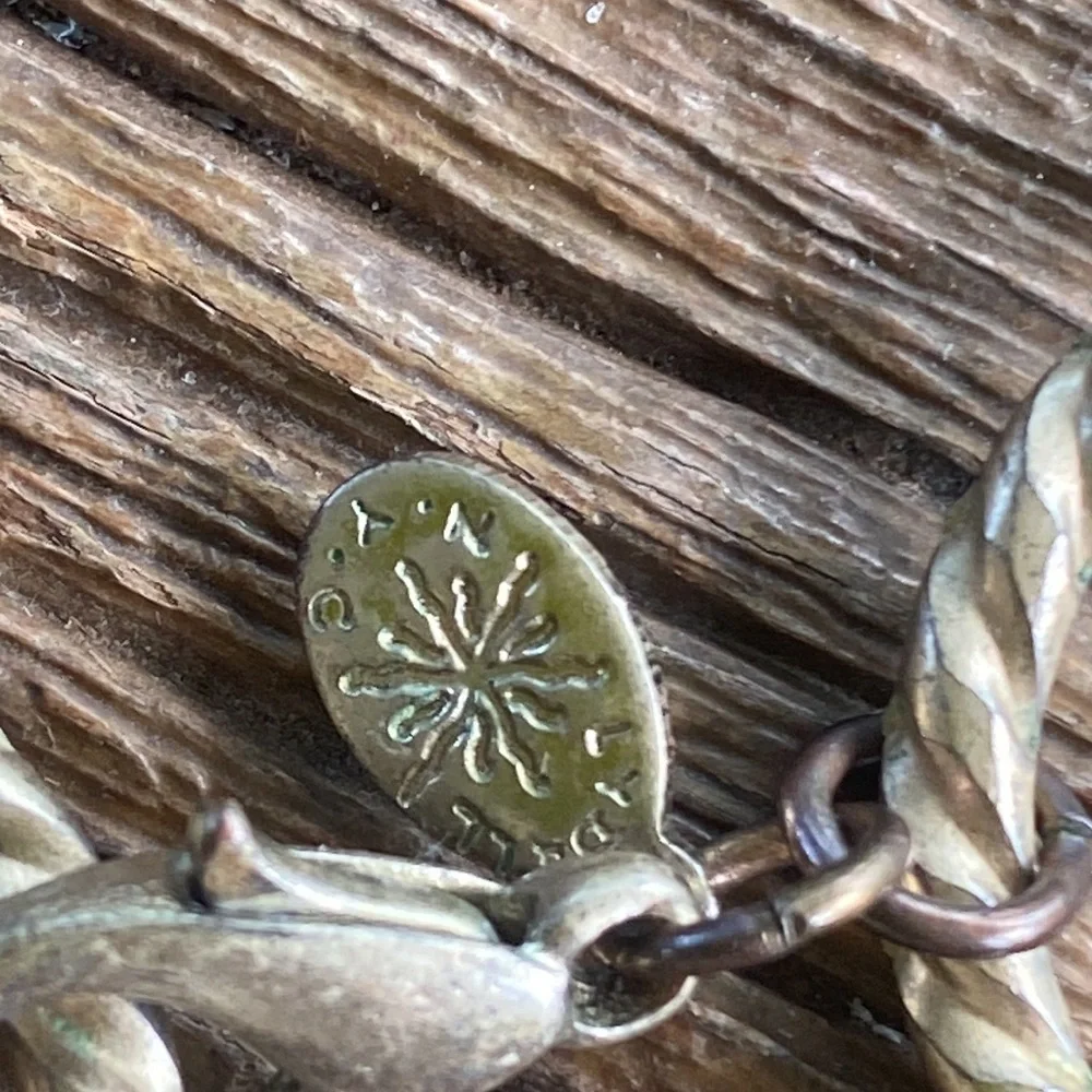 VTG Lydell NYC Acrylic stone Beaded Necklace Triple Strand Gold Tone statement - Picture 4 of 8